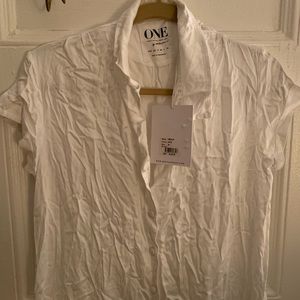 One Teaspoon White Shirt Dress